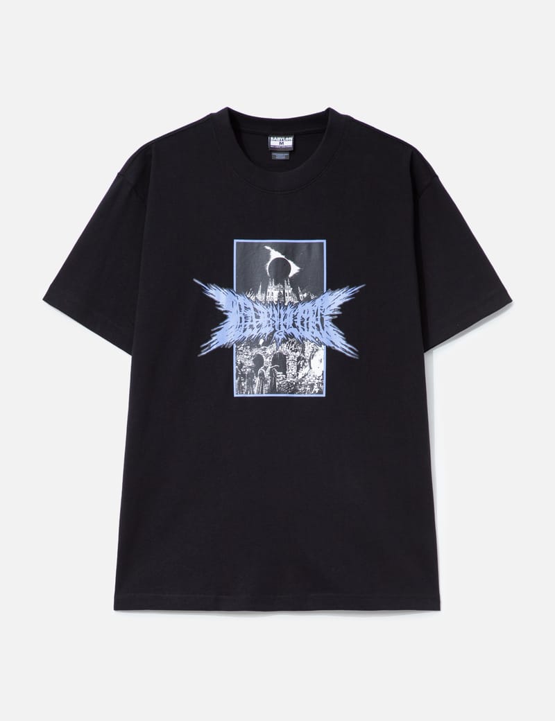 Babylon Long Sleeve Football Tee - Black cotton oversized fit with