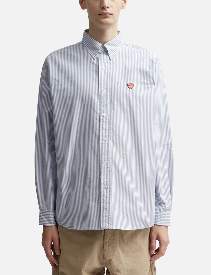 Human Made - Stripe B.D Long Sleeve Shirt | HBX - Globally Curated 