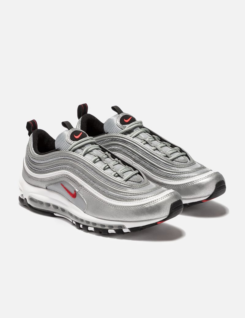 Air max 97 on sale grey with red tick