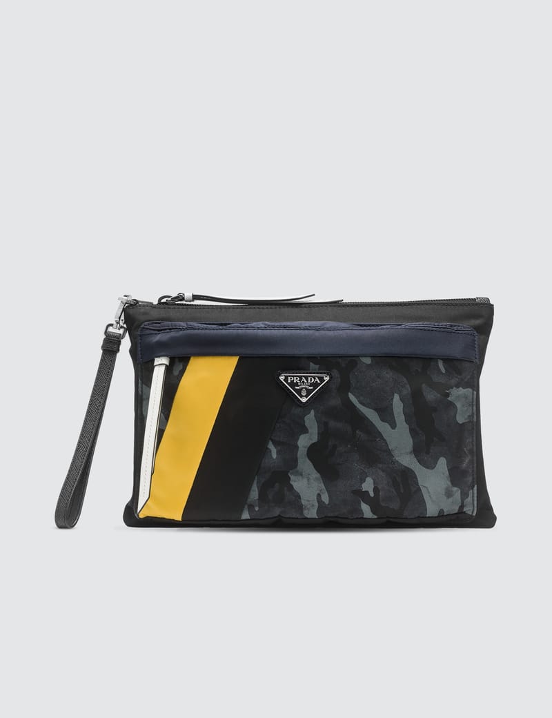 Prada - Nylon Camo Pouch | HBX