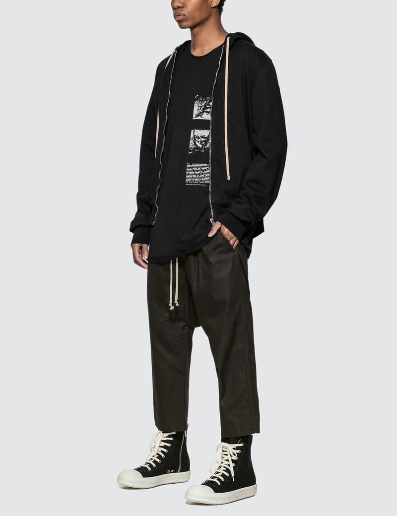 Rick Owens Drkshdw - Drawstring Cropped Track Pants | HBX