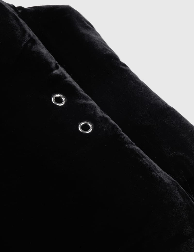 TEAM WANG design - Printed Logo Velvet Down Vest | HBX