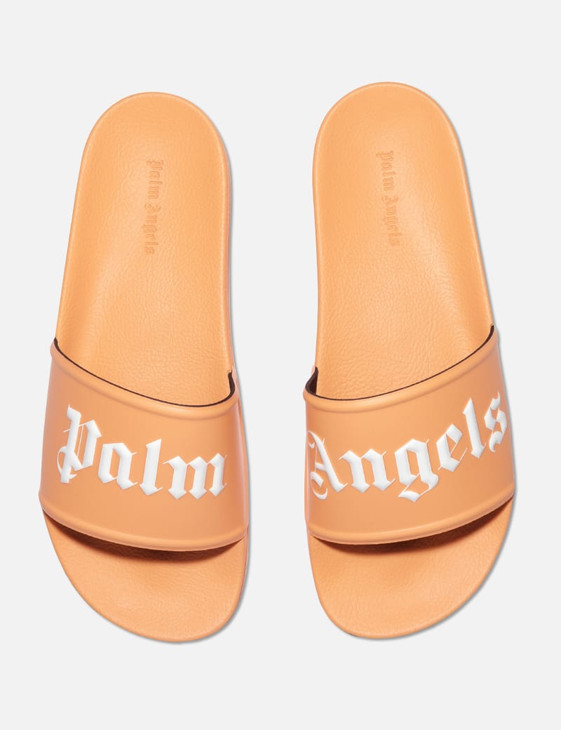 Palm Angels - Logo Pool Slides | HBX - Globally Curated Fashion