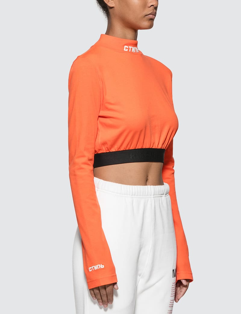 【正規品直輸入】 Heron Preston - СTNMb Turtleneck Long Sleeve Crop Top | HBX トップス