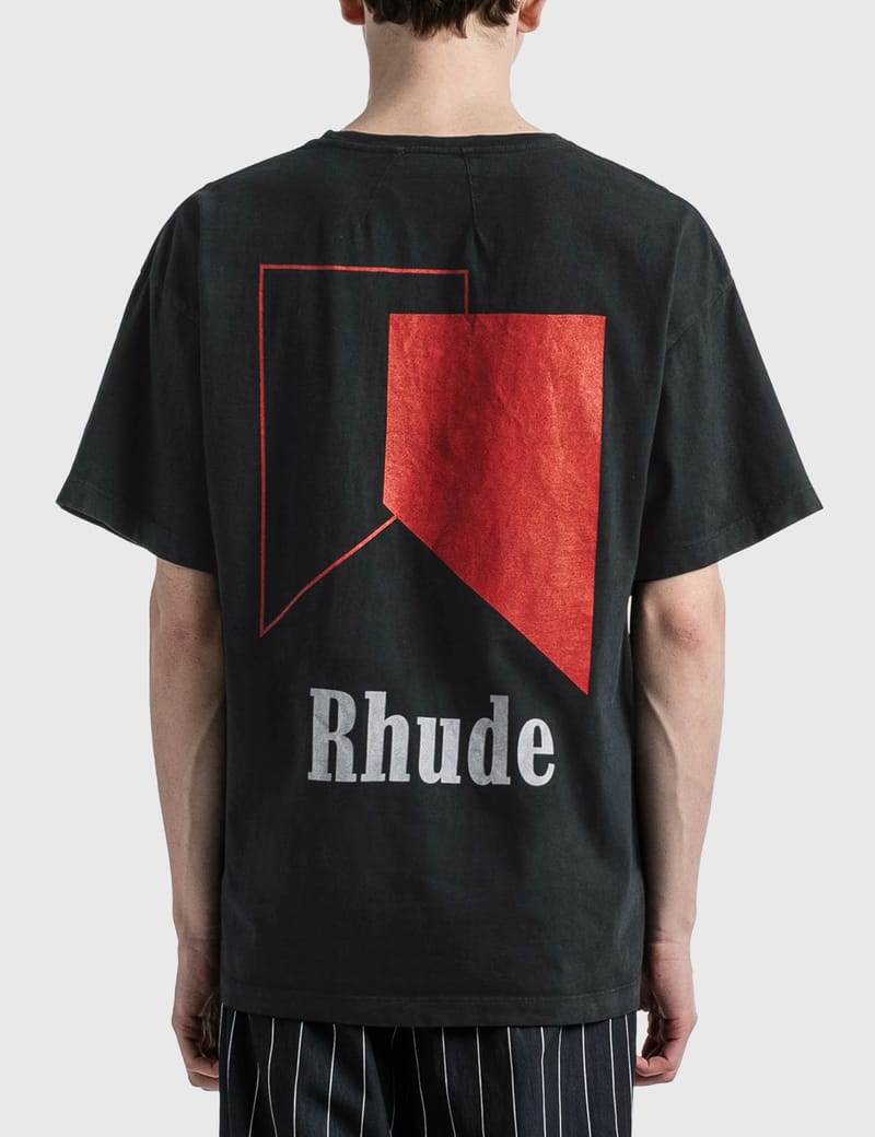 Rhude - Track Logo T-shirt | HBX - Globally Curated Fashion
