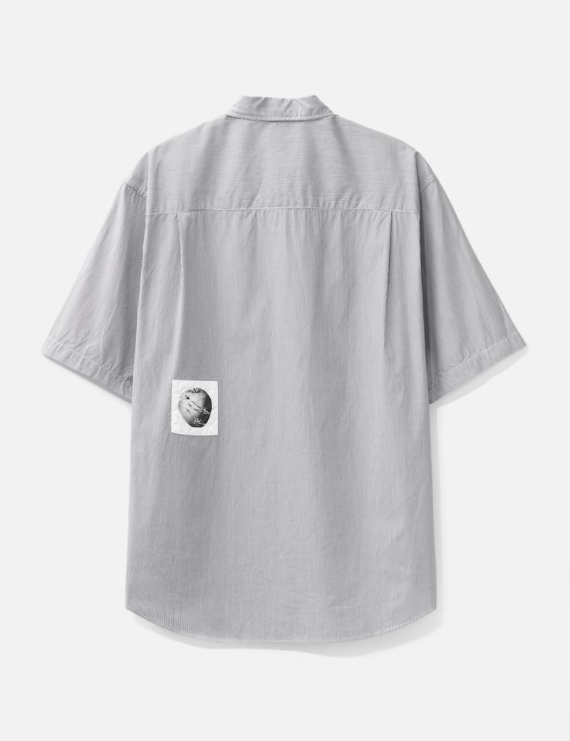 Look Piet Stripe Over Shirt (2 色) Patchwork Stripe Shirt | GATE