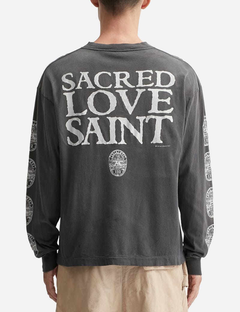 Saint Michael - Love Saint Longsleeve T-shirt | HBX Saint Michael - Love Saint Longsleeve T-shirt | HBX