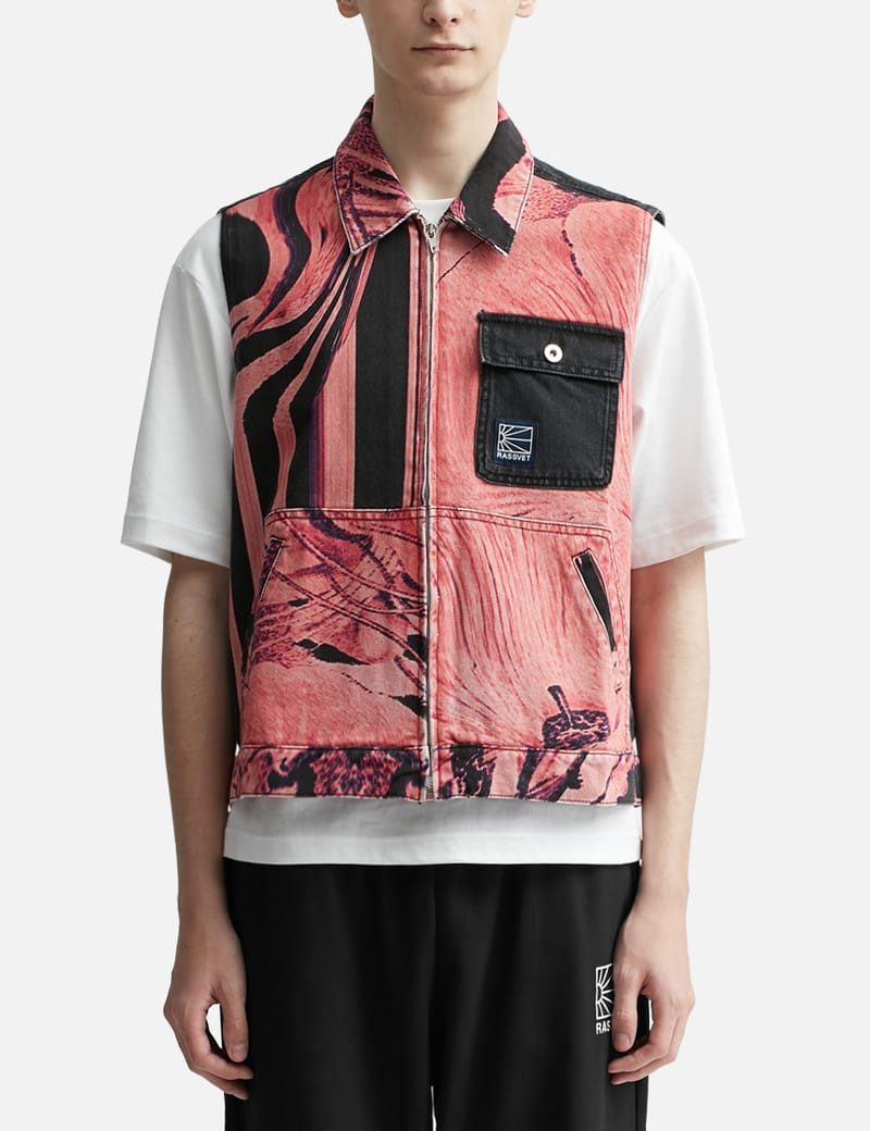 Rassvet - Flower Print Sleeveless Denim Jacket | HBX - Globally