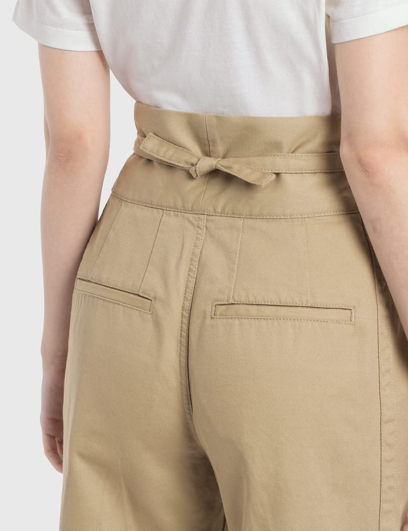 LOEWE Oversize pleated trousers Beige