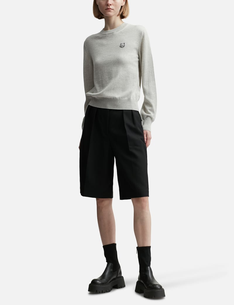 Maison Kitsuné - BOLD FOX HEAD PATCH REGULAR JUMPER | HBX