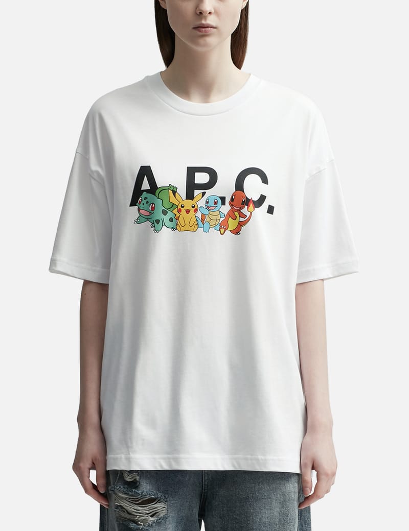 A.P.C. × Pokémon Crew Tシャツ  XL  ポケモンコラボ袖丈245cm