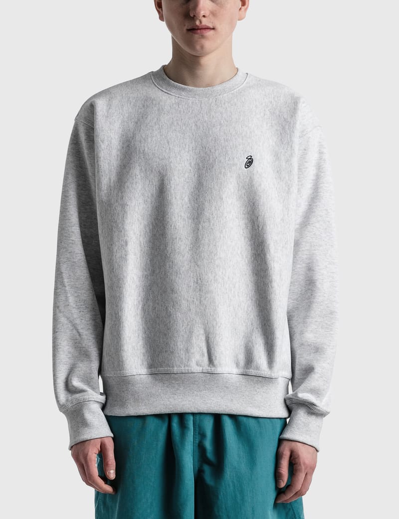 Swirl Appliqué Crewneck Jumper In Grey