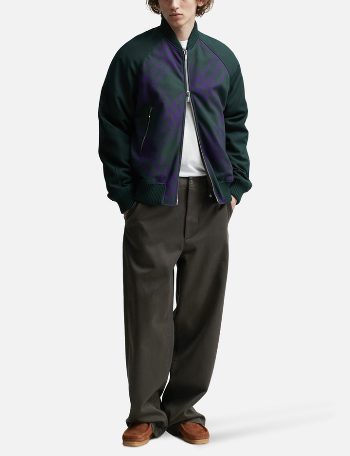 16503 Multi Colour Check Bomber Jacket