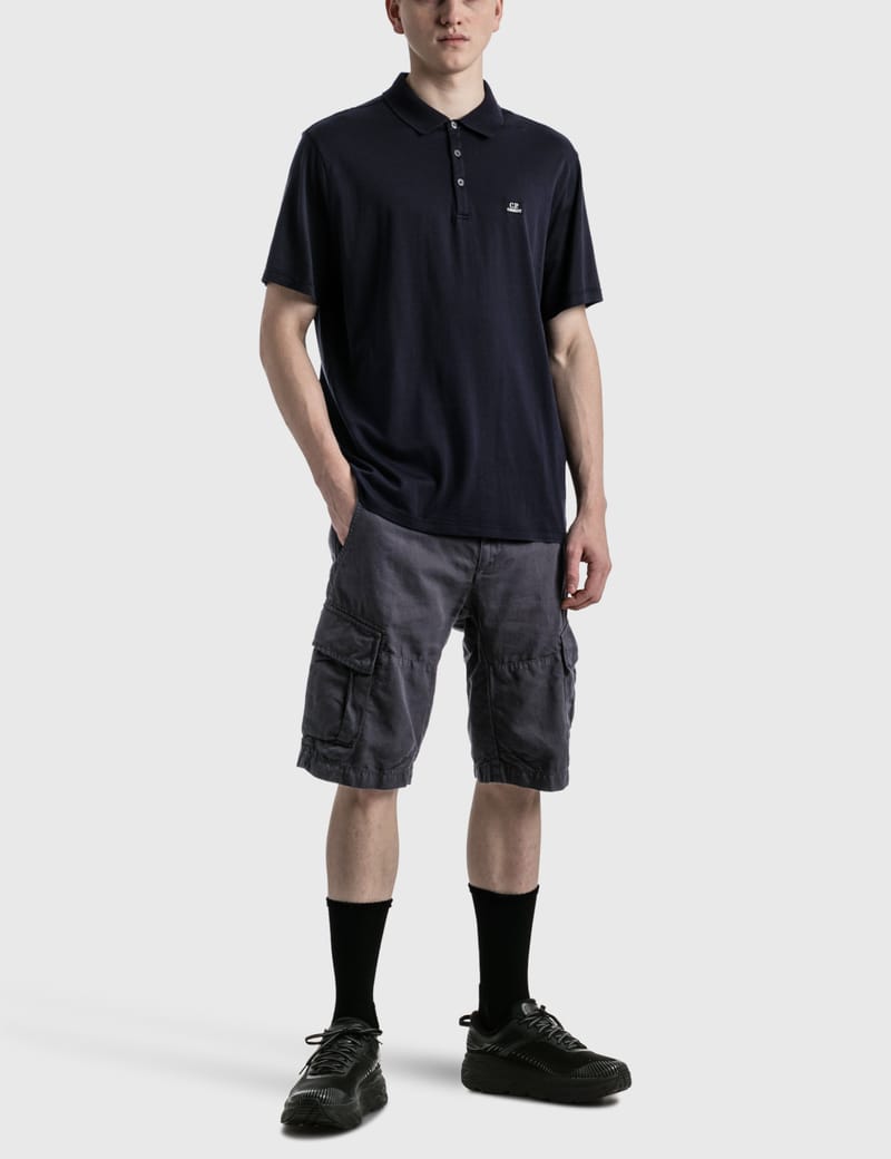 C.P. Company Mercerized Cotton ポロシャツ シーピーカンパニー - マーセライズド コットン ポロシャツ
