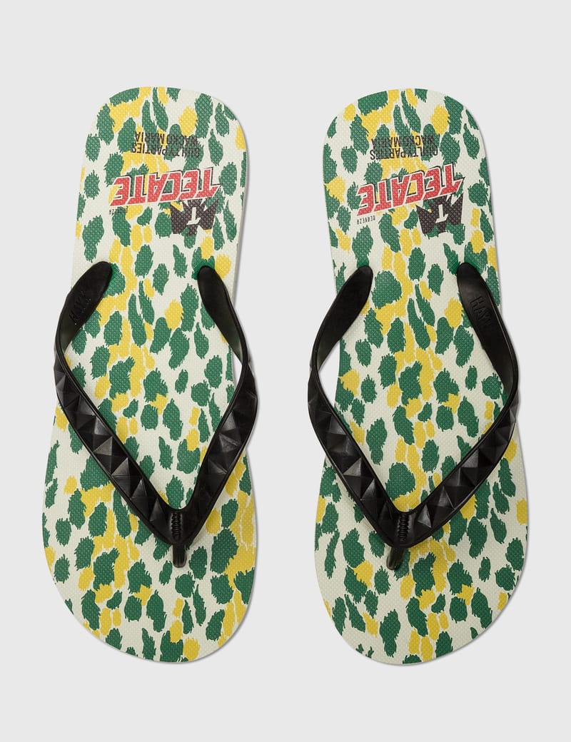 完売前に■WACKO MARIA■HAYN / LEOPARD BEACH SANDALS Wacko Maria - Wacko Maria X Hayn Beach Flip Flop ( Type-2