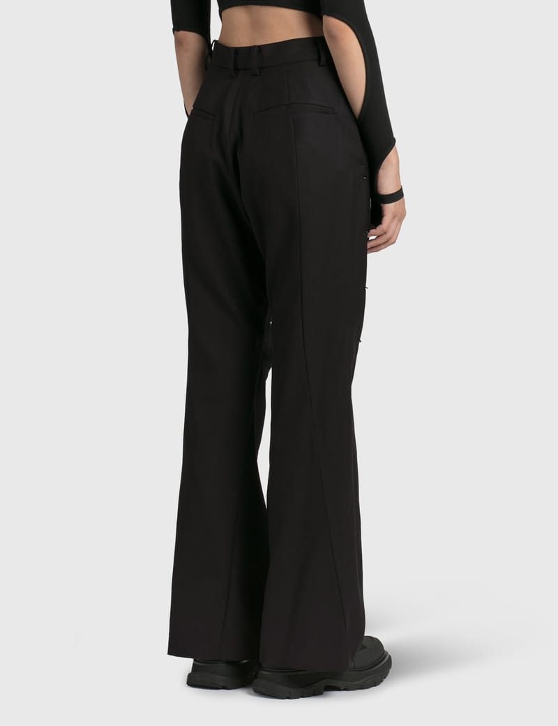 新品未開封✮HYEON blossom pants / black Blossom H Company Faux Leather Wide Pants - Black | Garmentory
