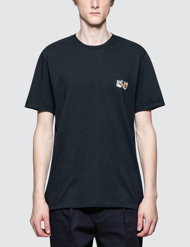 Maison Kitsune - Double Fox Head Patch S/S T-Shirt | HBX
