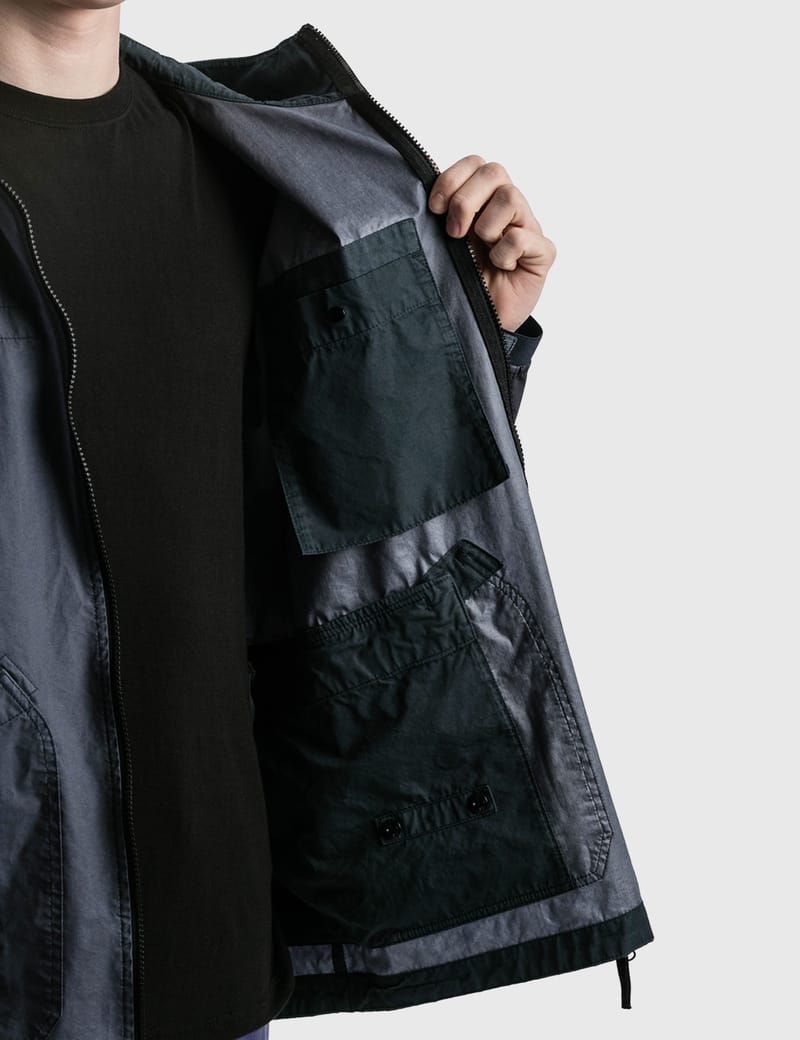 Stone Island - Aggressive Gommato Hooded Jacket | HBX - Globally