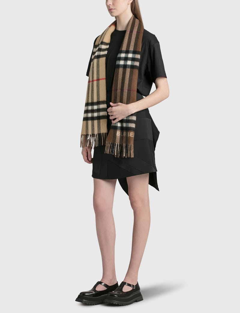 Burberry - Giant Check Lateral Split Scarf | HBX - Globally