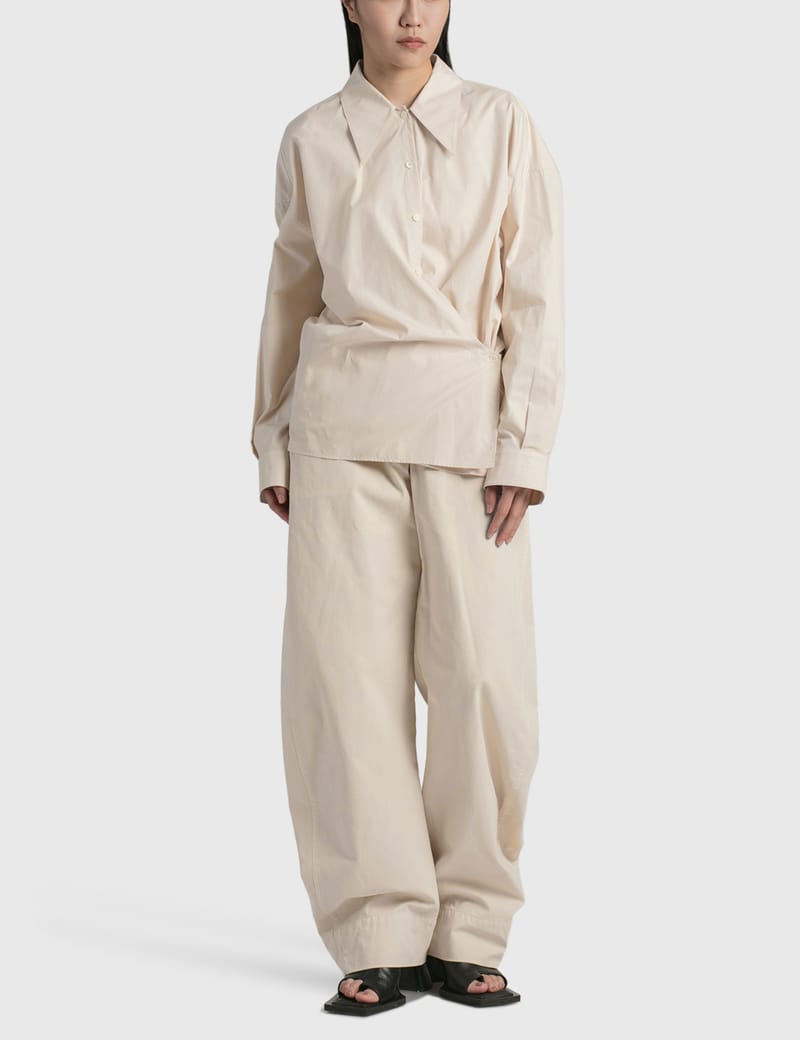 LEMAIRE / TWISTED PANTS clay white | LA VILLA ROUGE
