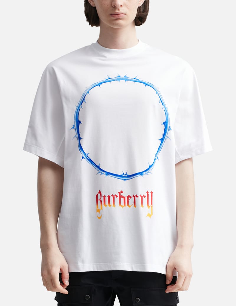 Burberry - ソーン＆ロゴ プリント コットン オーバーサイズTシャツ