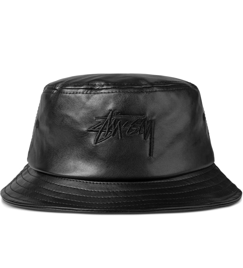 Leather hat discount stussy