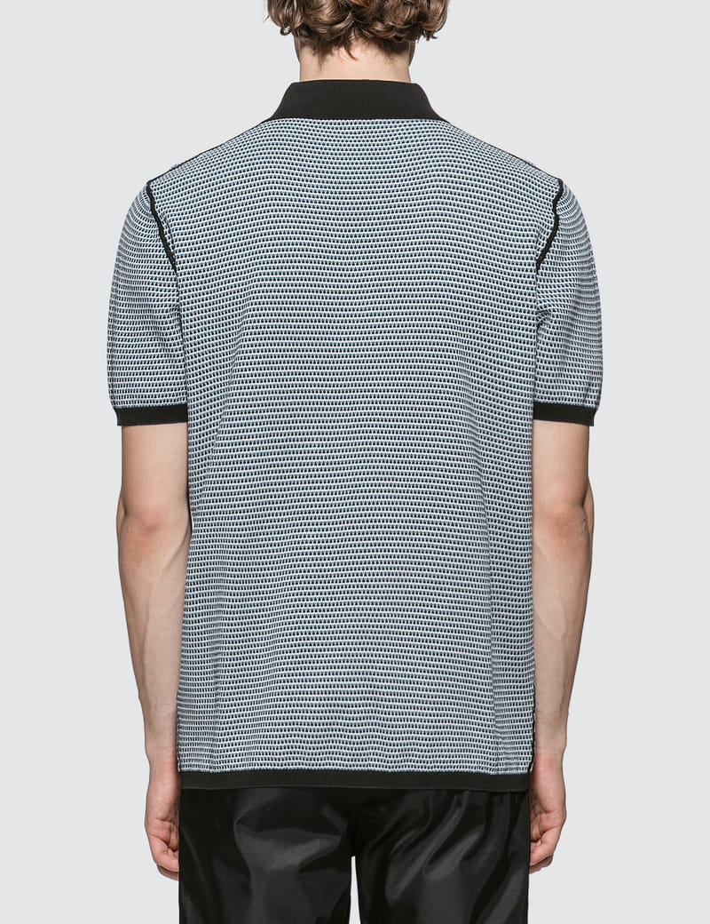 Prada - Knitted Polo Shirt | HBX - Globally Curated Fashion