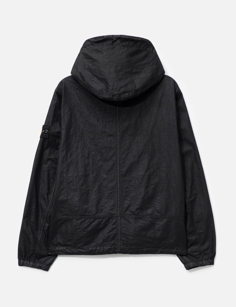 Stone Island Organic-Look Nylon Panama-TC Hooded Jacket - Textured