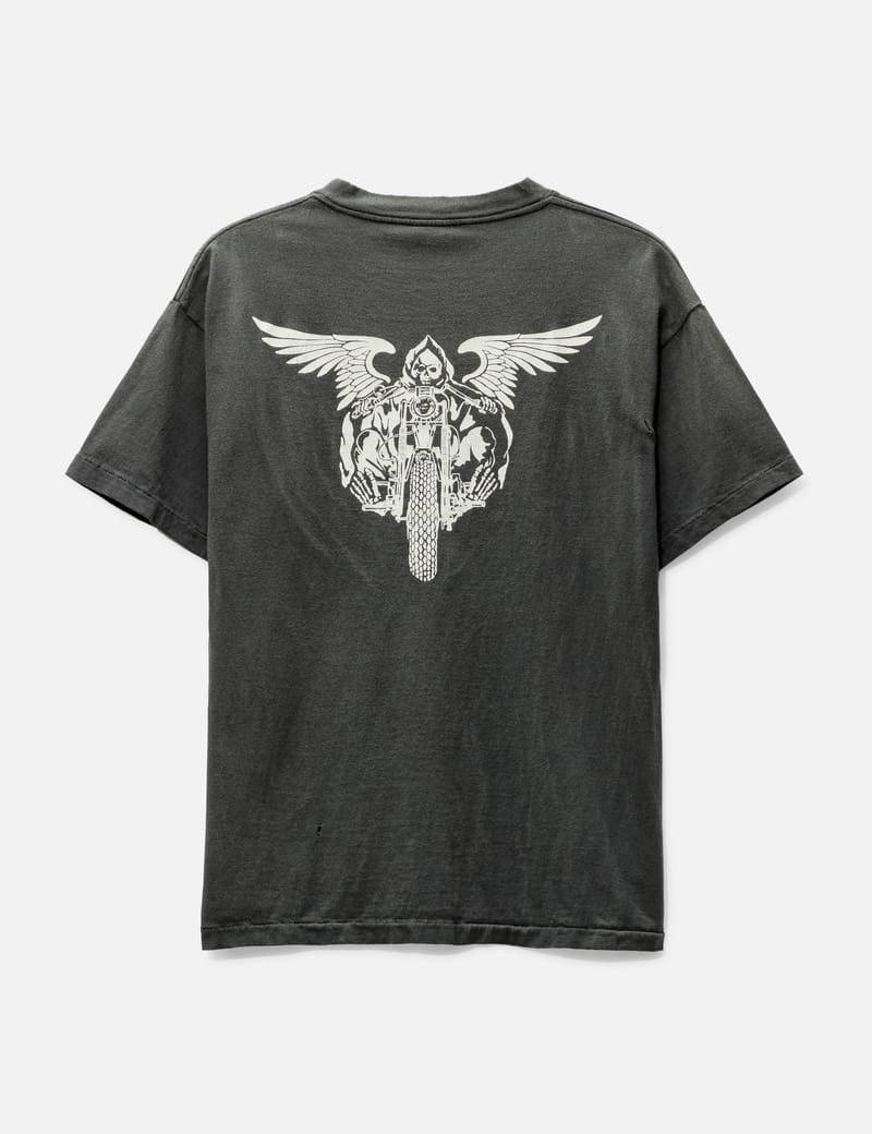 Saint Michael - Saint Michael x NEIGHBORHOOD Skull Biker T-shirt