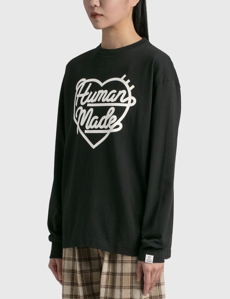 Human Made - Long Sleeve Heart T-shirt | HBX - Globally Curated