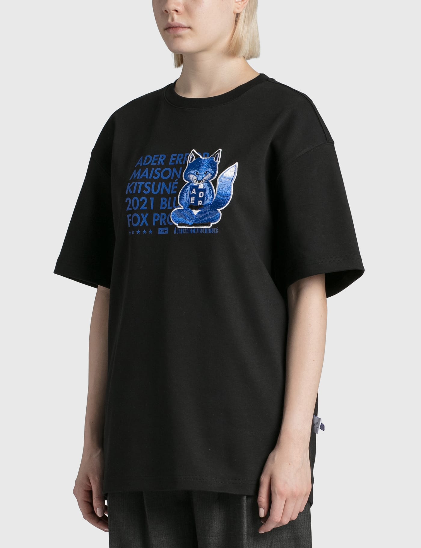 Maison Kitsune - Maison Kitsuné x Ader Error Meditation Fox T-shirt | HBX -  Globally Curated Fashion and Lifestyle by Hypebeast