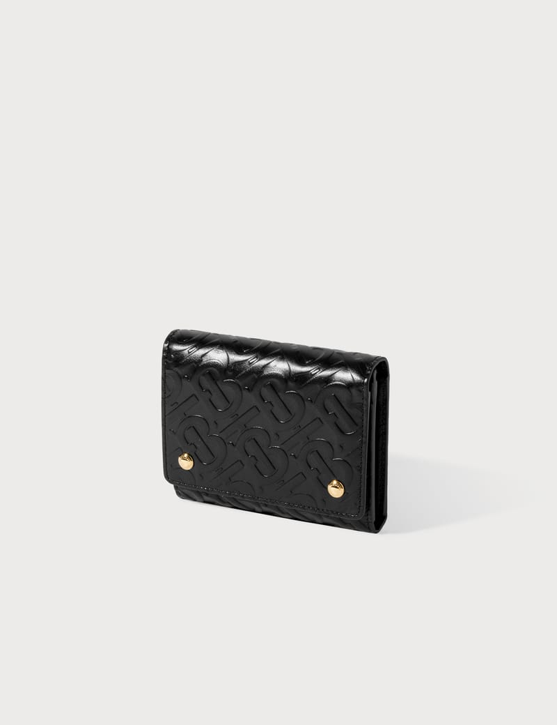 Burberry - Small Monogram Leather Folding Wallet | HBX - HYPEBEAST