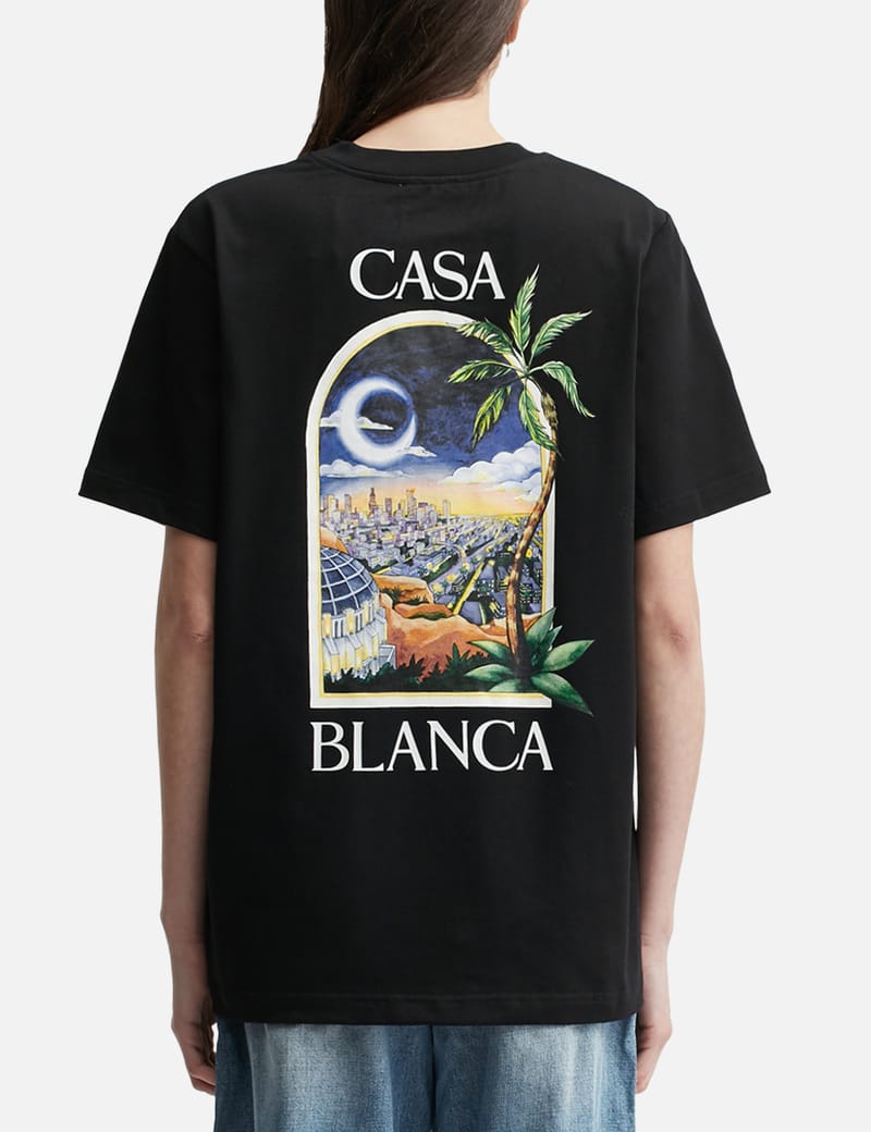 Casablanca - LA Night Printed T-shirt | HBX - Globally Casablanca - LA Night Printed T-shirt | HBX - Globally