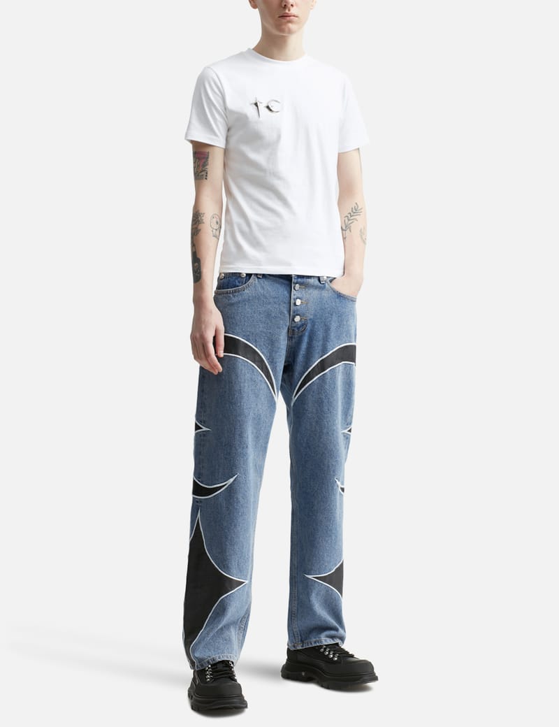 THUG CLUB - TC LEATHER WASHING DENIM PANTS | HBX - Globally