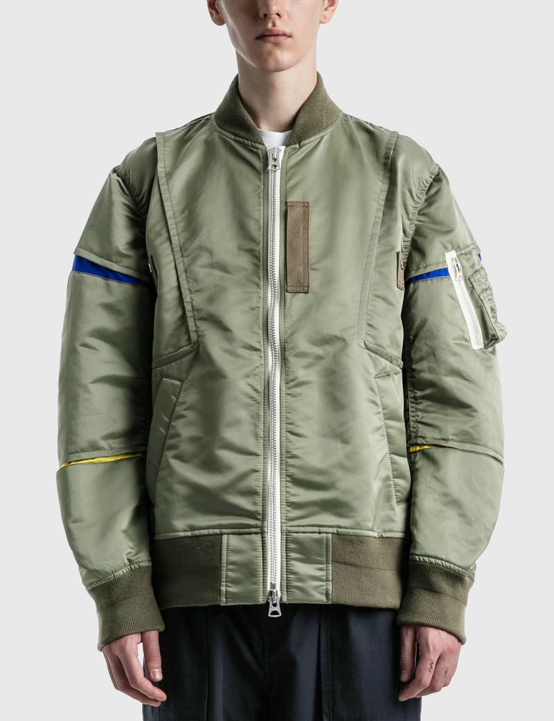 Sacai - Nylon Twill Blouson | HBX - Globally Curated Fashion and ...