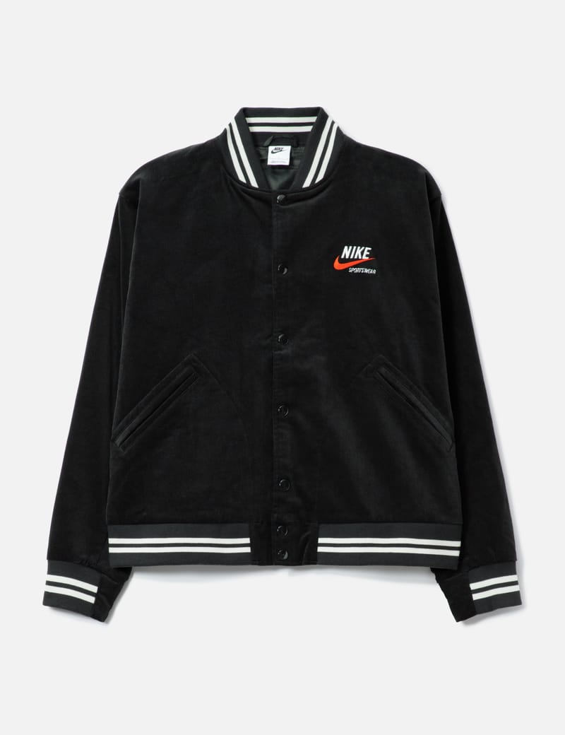 Nike Men's Bomber Jacket - リバーシブル＆刺繍ロゴの厚手ボンバー