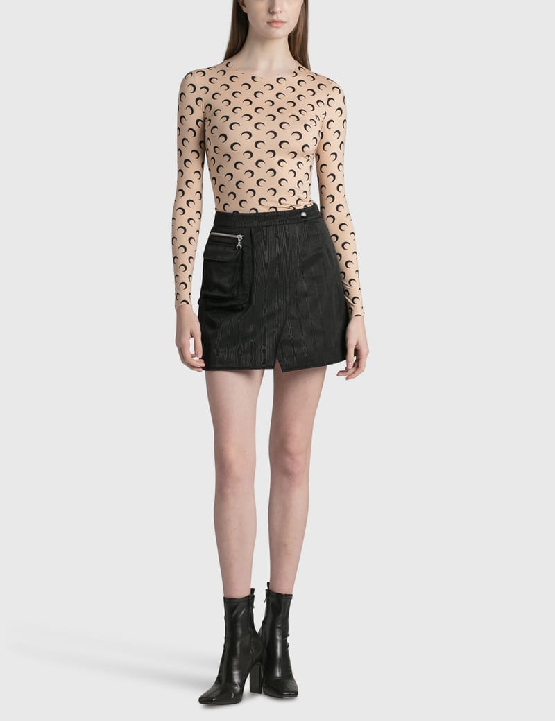 Marine Serre - Cycling Moire Mini Skirt | HBX - Globally Curated