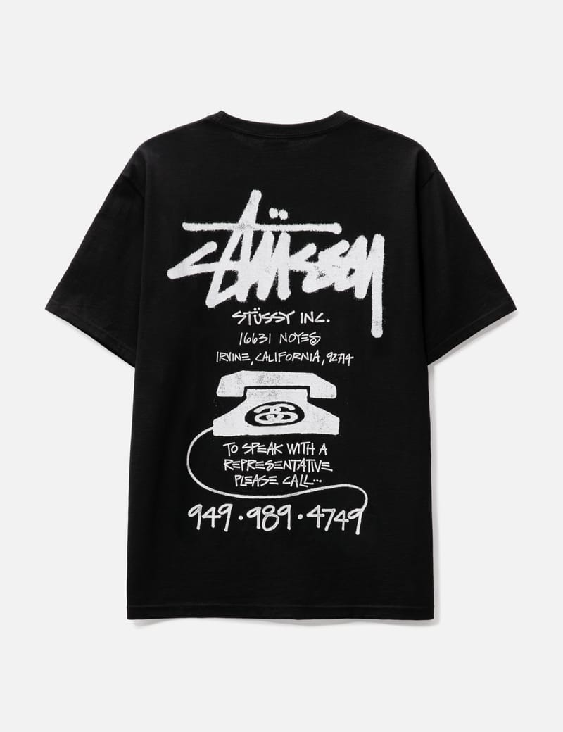 Stüssy - Old Phone Pigment Dyed T-shirt | HBX - Globally Curated