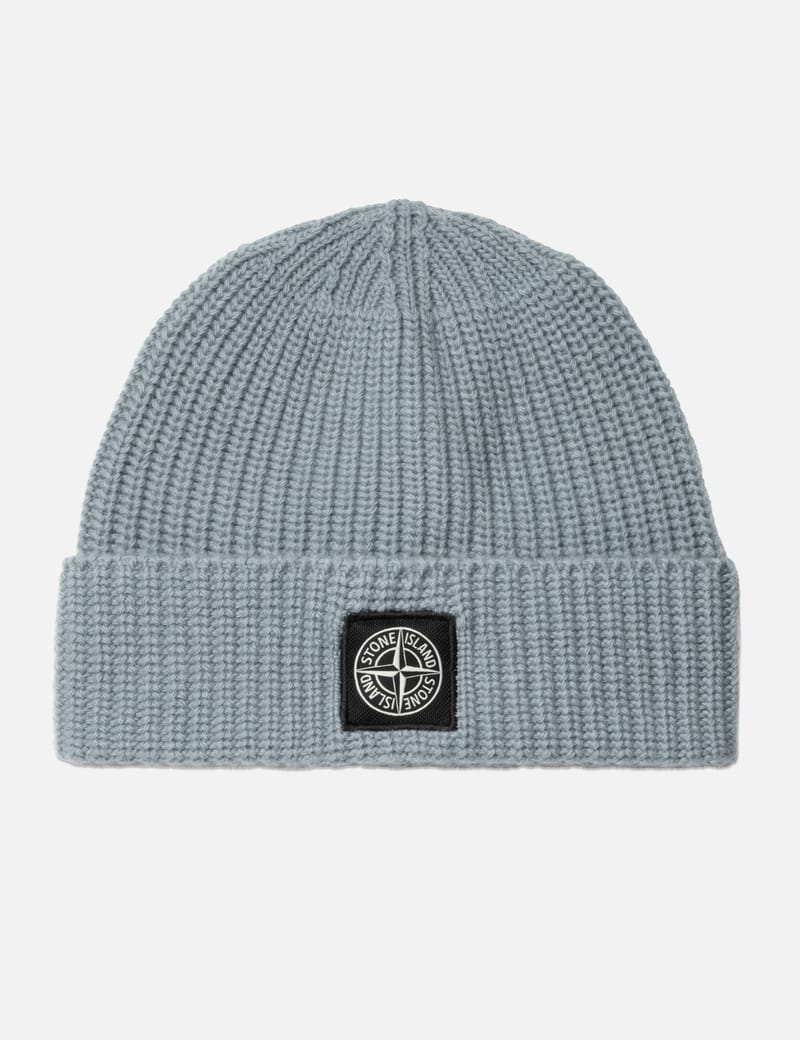 Stone Island - Compass Logo Wool Beanie | HBX - Globally