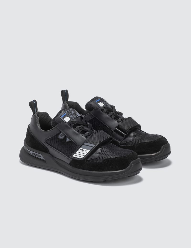 Prada Black Velcro Sneakers