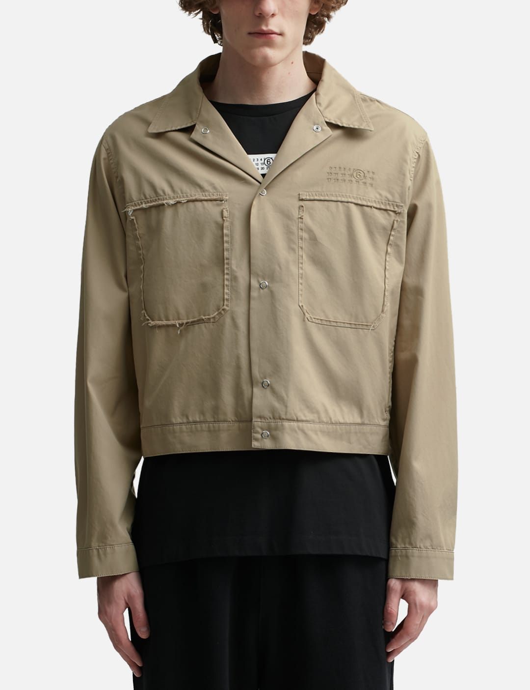 MM6 Maison Margiela - Raw Cut-Out Jacket | HBX - Globally Curated