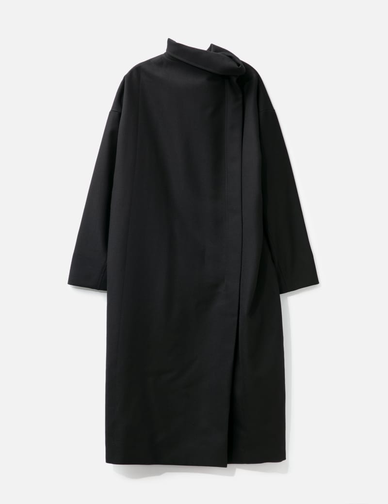 Attempt - Folding Collar Long Coat | HBX