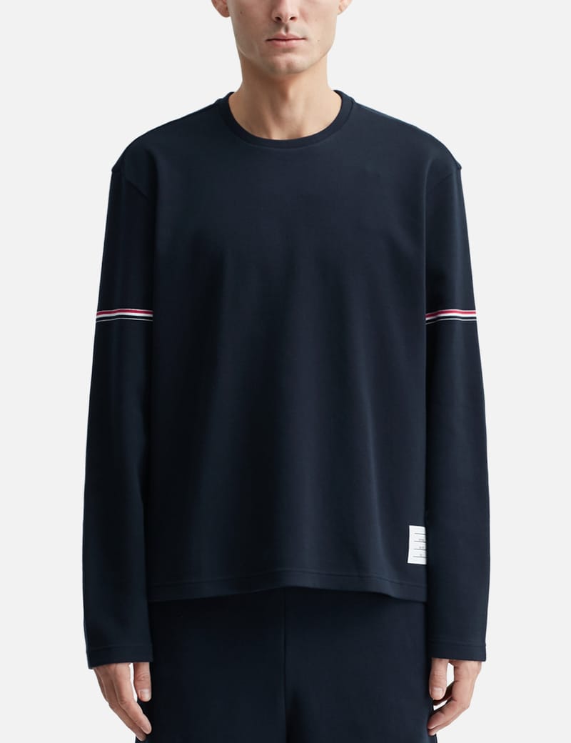 トム ブラウン - Cotton Rugby Long Sleeve T-Shirt | HBX