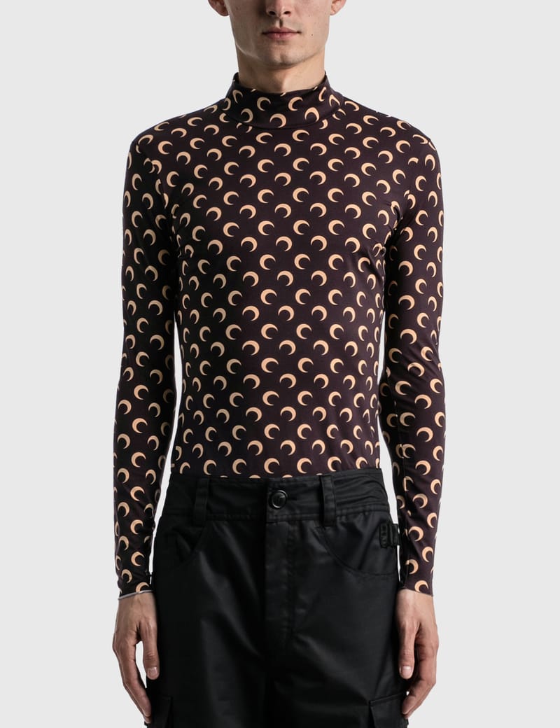 Marine Serre - Second Skin Turtleneck Moon Top | HBX - Globally