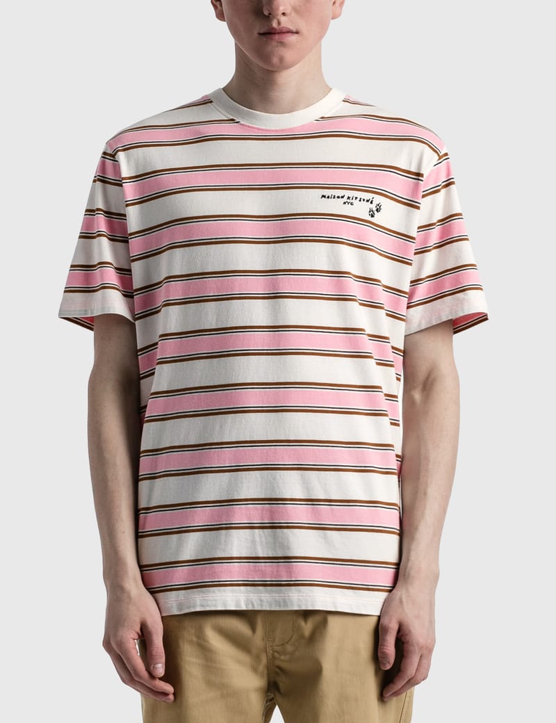 Maison Kitsuné - Maison Kitsuné x Olympia Le-Tan Stripes Classic T ...