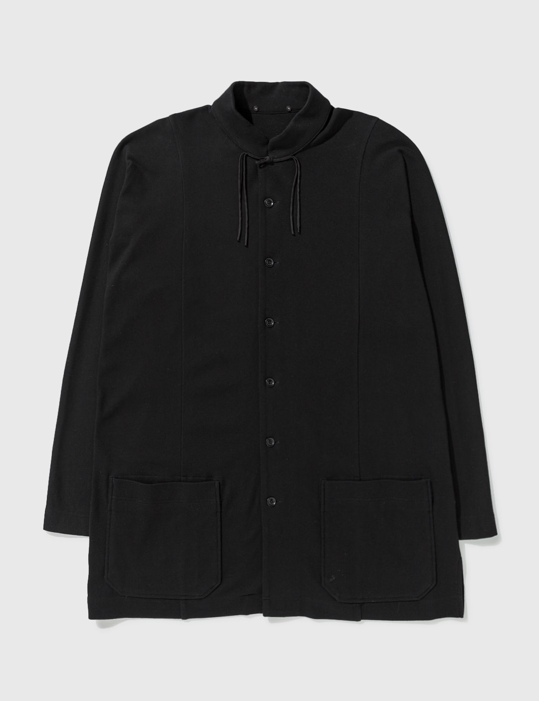 Yohji Yamamoto - Yohji Yamamoto Buttoned Black Jacket | HBX - Globally ...