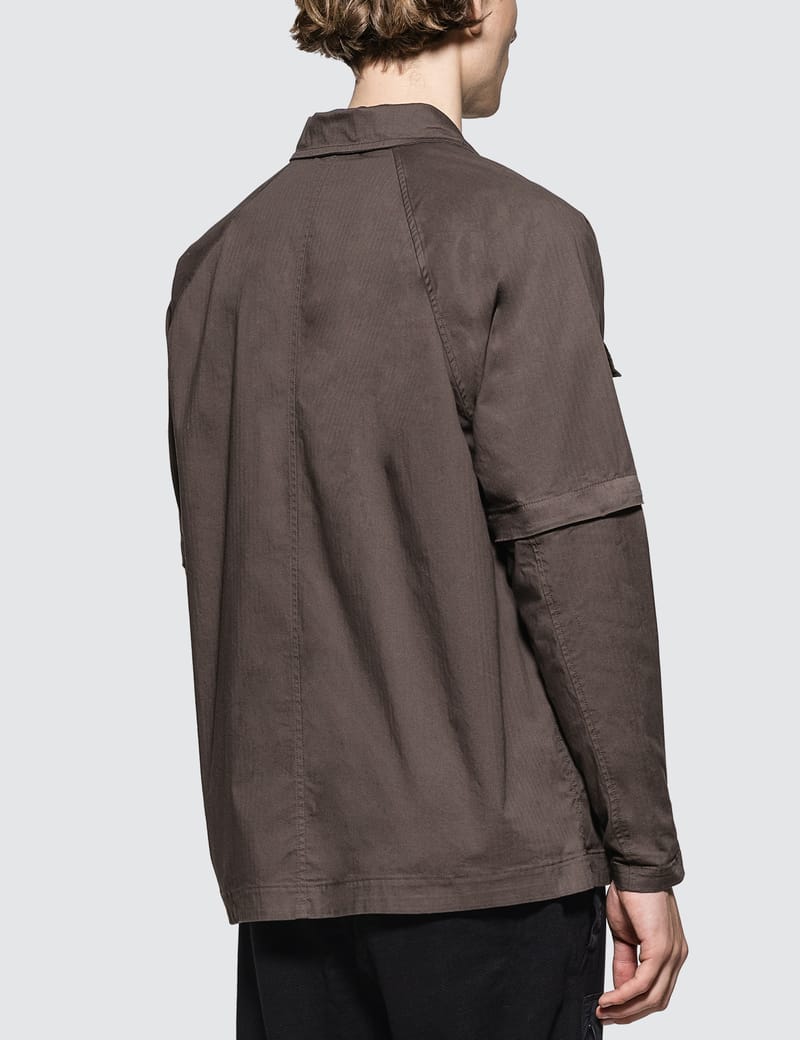 Stone Island - 2-Way Front Zip Overshirt | HBX - Globally Curated