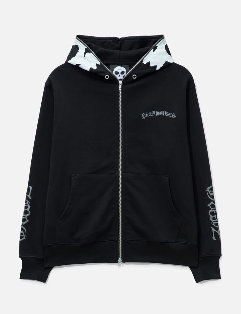 Pleasures Zero X Balaclava Zip Hoodie - Heavyweight cotton zip-up