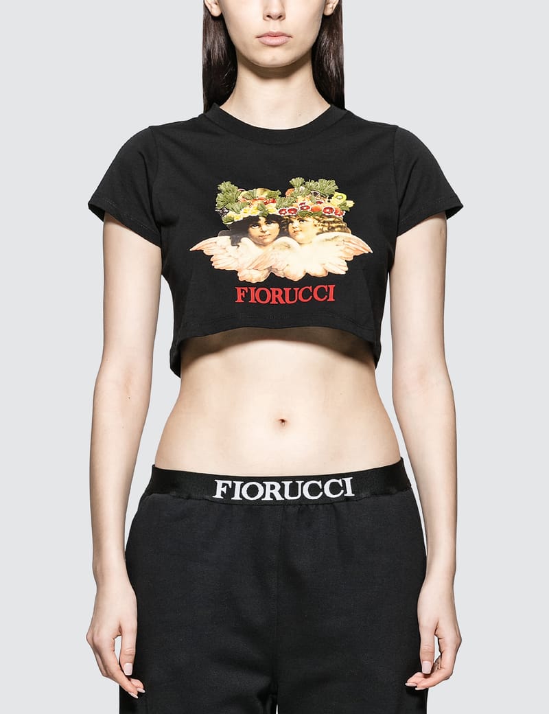 FIORUCCI 天使tシャツ クロップド　ショート丈　チビt 完売品 Fiorucci - Andrea Fruit Angel Crop T-shirt | HBX - Globally