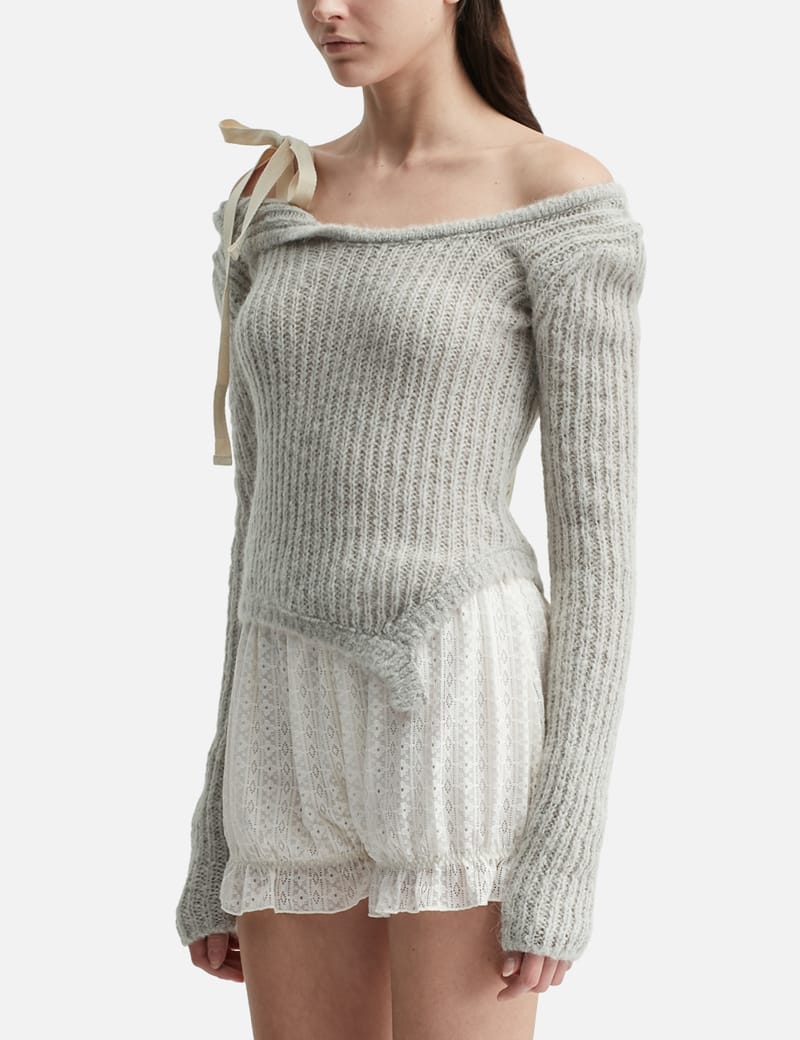 GLOWNY - ISA Asymmetrical Knit Top | HBX - Globally Curated GLOWNY - ISA Asymmetrical Knit Top | HBX - Globally Curated